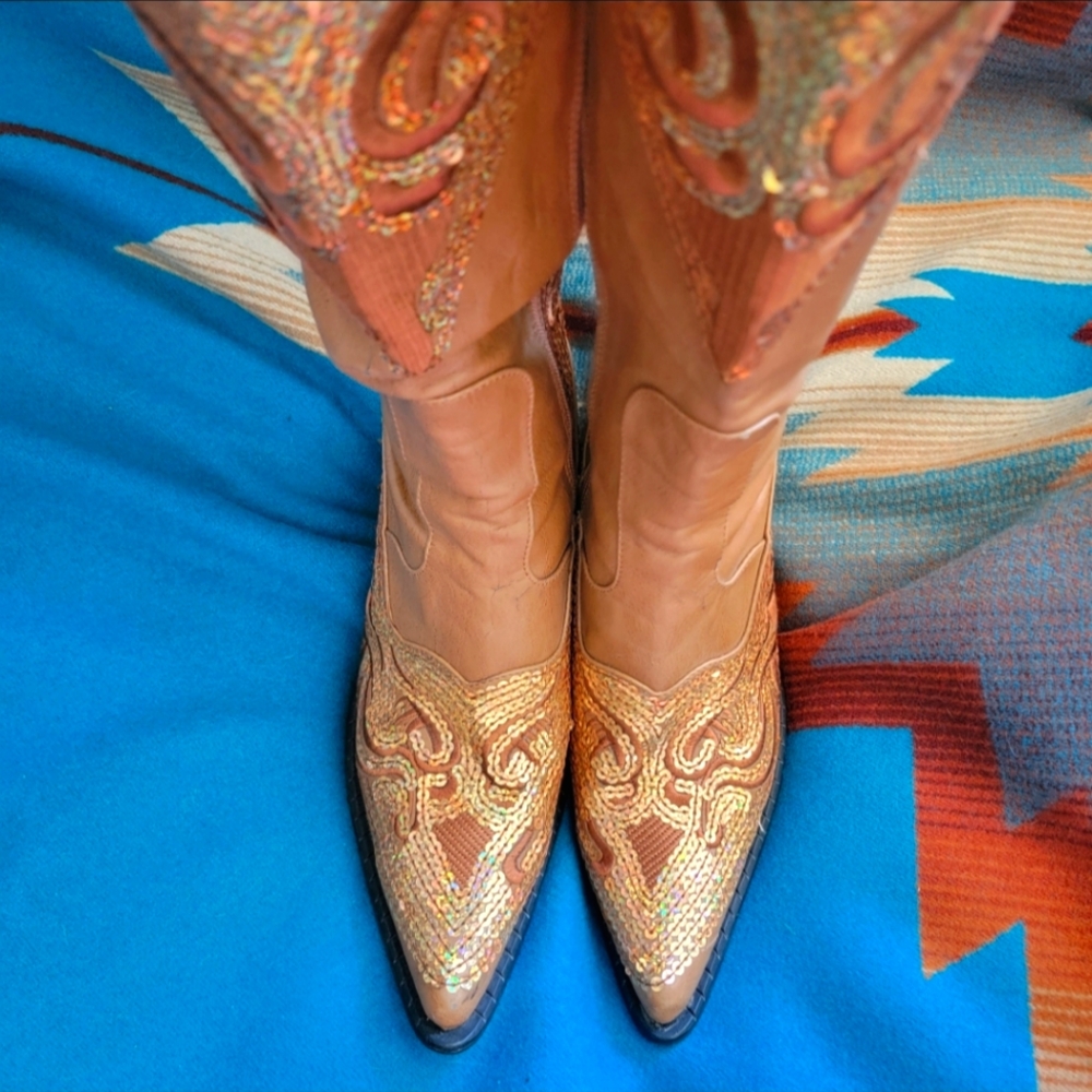 Helen's Heart sequin boots